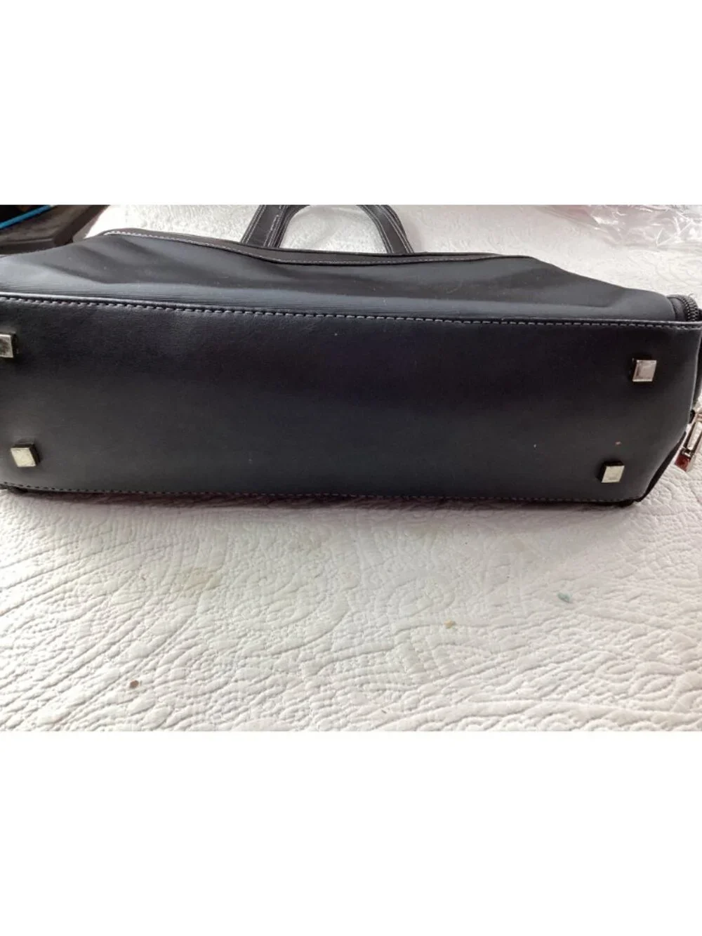Swissgear Black Laptop Tote Bag*Striped Interior*Multi-Compartment Design*EUC